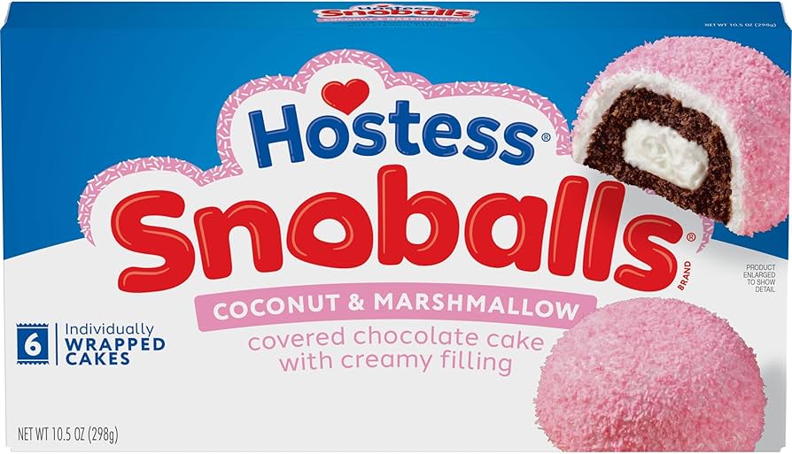 PASTR HOSTESS 49.7 GR SNOBALLS PINK