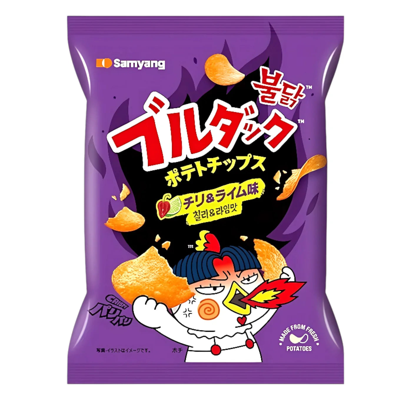 BULDAK 55 GR POTATO CHIPS CHILI & LIME