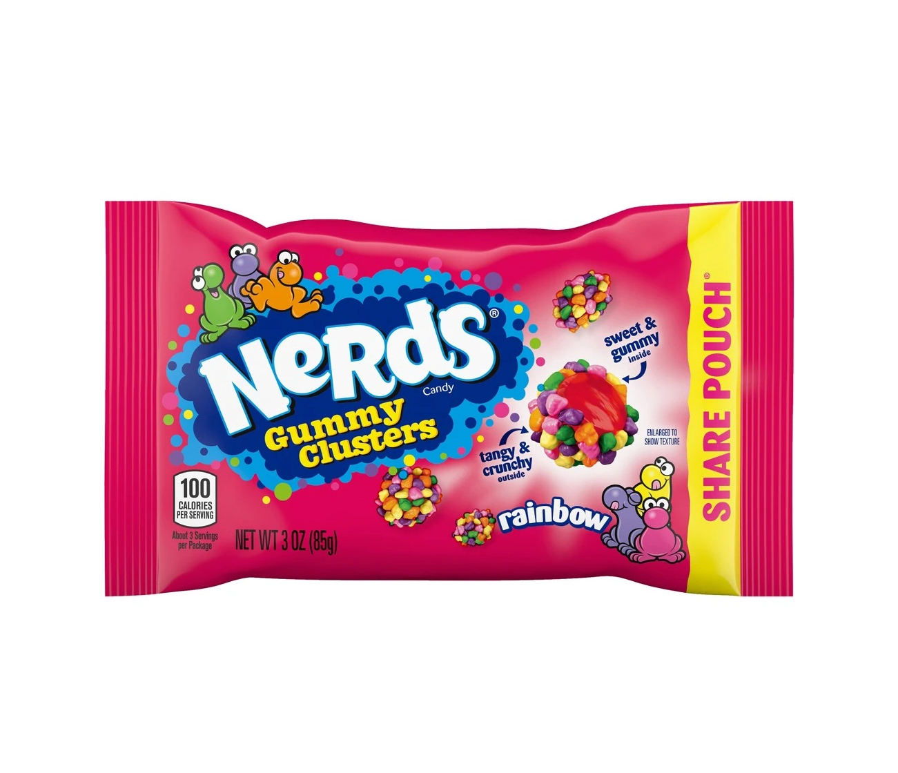NERDS 85 GR GUMMY CLUSTERS SHARE PACK