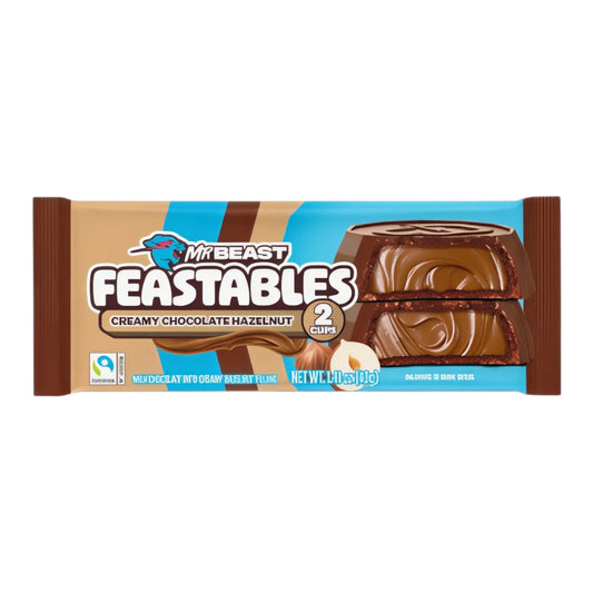 CANDY MR BEAST 2 x 20 GR FEASTABLES HAZELNUT CUPS