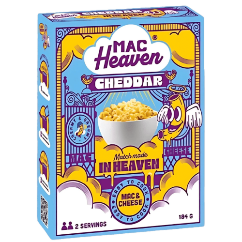 MAC HEAVEN 184 GR MAC AND CHEESE CHEDDAR