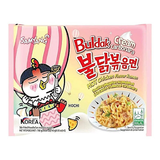 Buldak Cream Carbo Spicy Chicken Noodle 700 g